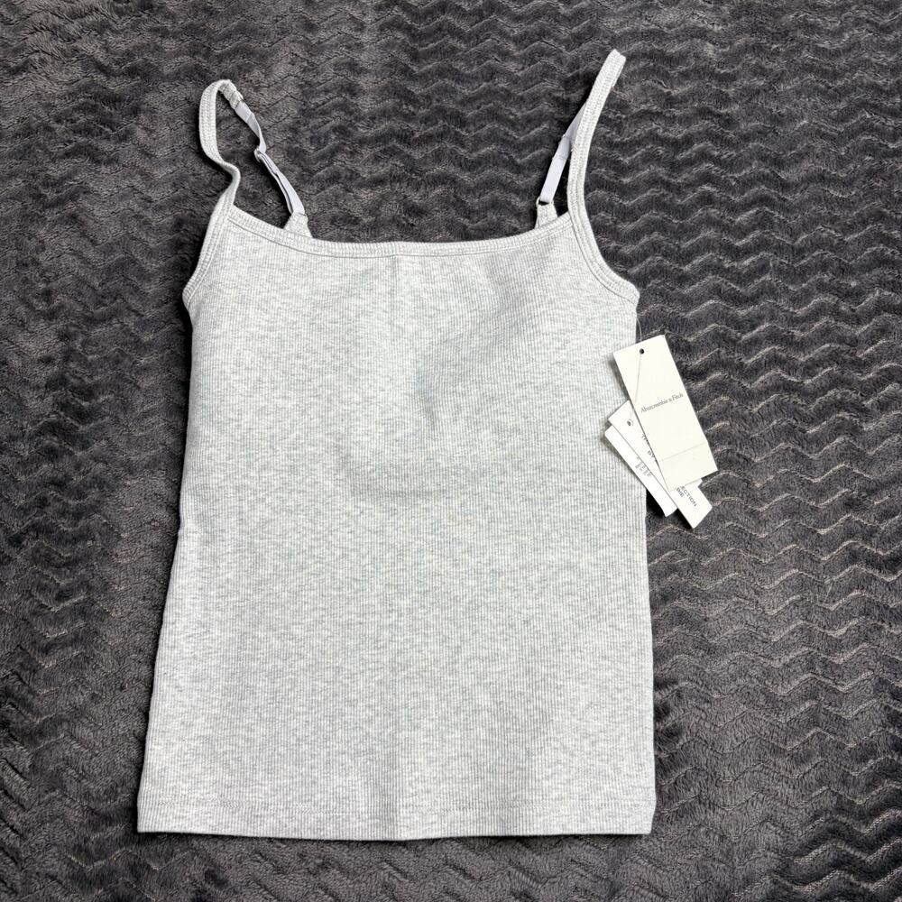 NWT Abercrombie & Fitch Bra-Free 90s Cami gray size XS